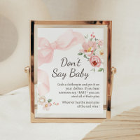 Floral Coquette Baby in Bloom Sprich nicht Baby