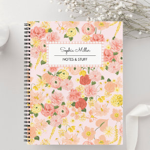 Floral Coquette Cotattcore Ästhetische Spirale Notizbuch