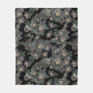 Floral Cosy Blanket Fleecedecke