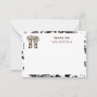 Floral Cowboy Boots Brautparty Vielen Dank