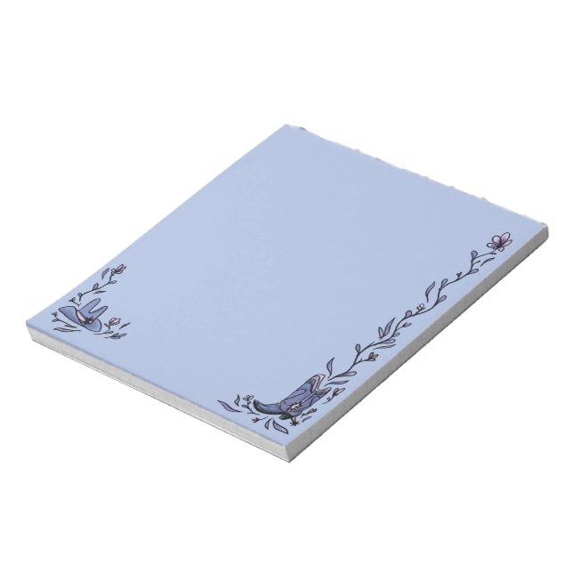 Floral Cowboy Notepad Notizblock (Rotiert)