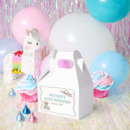 Floral Cowgirl Boots and Hat Birthday Geschenkschachtel