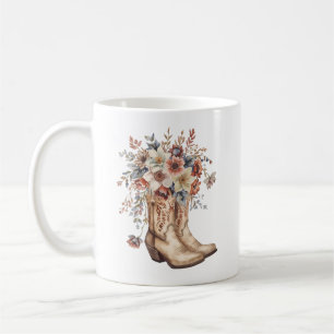 Floral Cowgirl Boots Kaffeetasse
