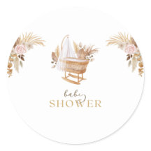 Floral Cradle Baby Dusche