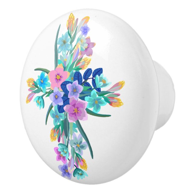 Floral Cross Keramikknauf (Rechts)