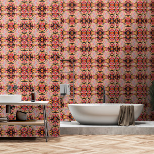 Floral Custom 2' x 4', texturiertes Vinyl Tapete