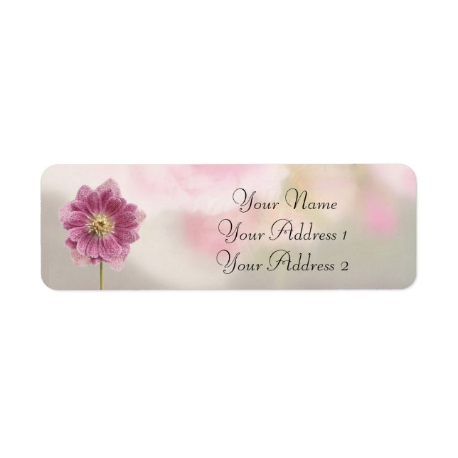 Floral Custom Address Labels (Vorne)