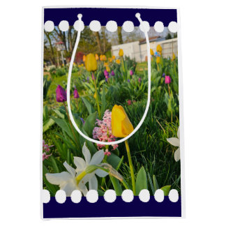 Floral Custom Gift Bag Mittlere Geschenktüte
