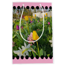 Floral Custom Gift Bag Mittlere Geschenktüte