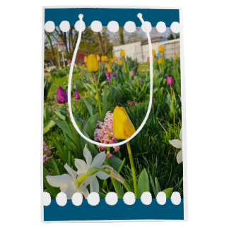 Floral Custom Gift Bag Mittlere Geschenktüte