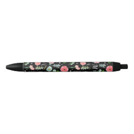 floral | Custom Monogram | Pen Kugelschreiber