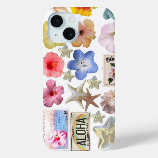 Floral cute and pretty phone case (Rückseite)