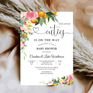 Floral Cuties Babyparty-Einladung Einladung