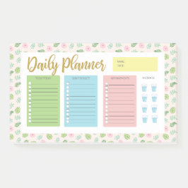 Floral Daily Planner Post-it Klebezettel