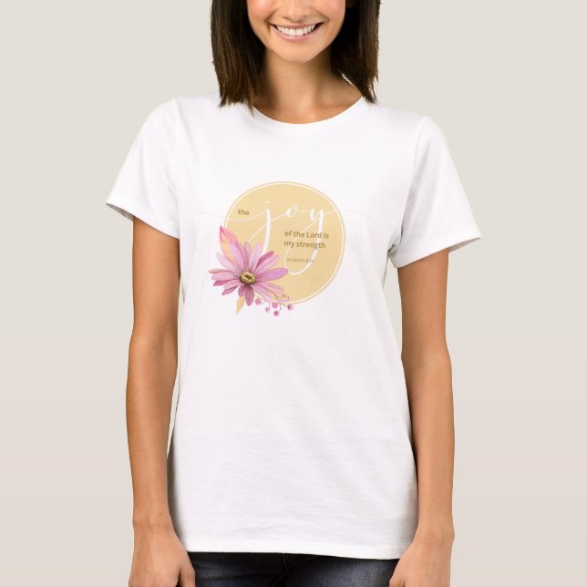 Floral Daisy Joy des Herrn T-Shirt (Vorderseite)
