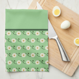 Floral Daisy Muster Wohngestaltung Geschirrtuch
