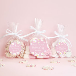 Floral Daisy Pink Vielen Dank an Stickers