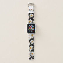 Floral Daisy Schwarz-Weiß