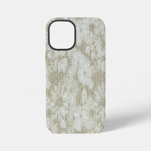 Floral Daisy Velvety Cream Textur iPhone 12 Mini Hülle