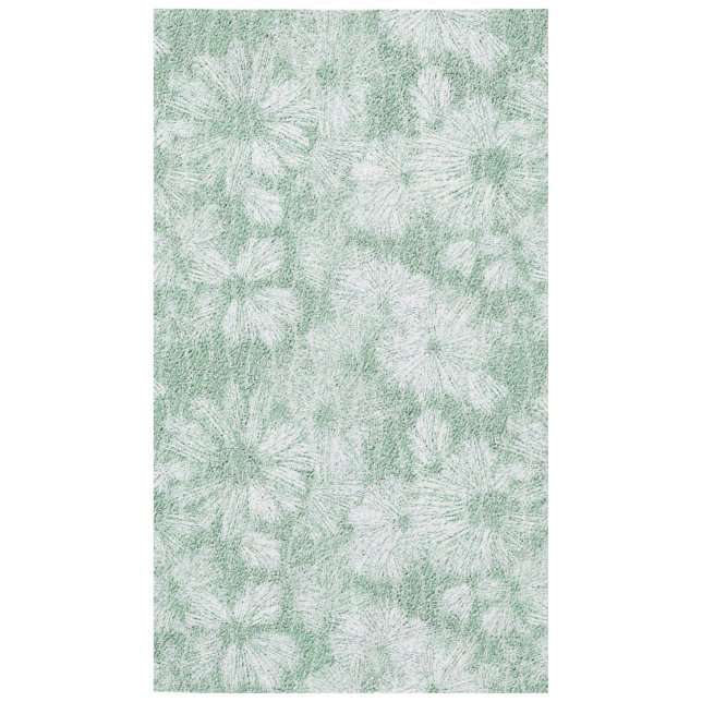 Floral Daisy Velvety Mint Green Tischdecke (Vorderseite)