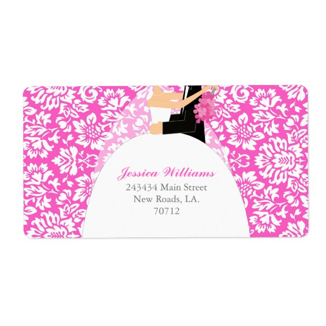 Floral Damask Brautparty (Vorne)