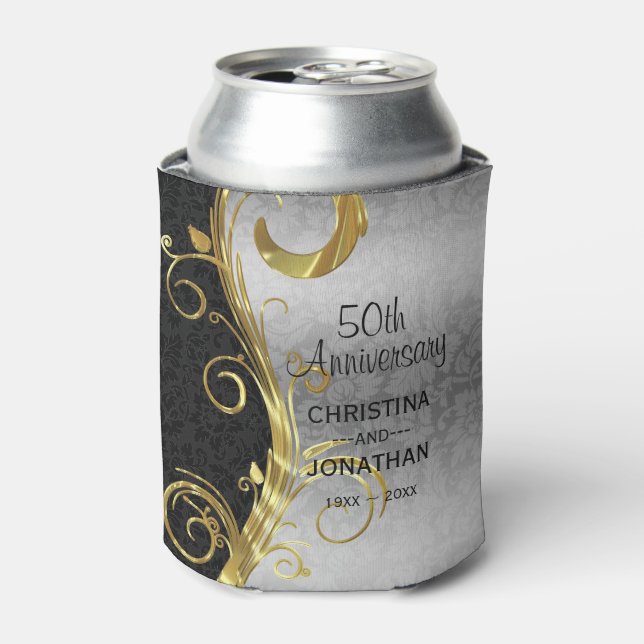 Floral Damask Dosenkühler (Kanne Vorderseite)