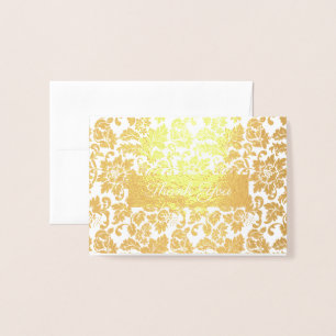 Floral Damask Folienkarte