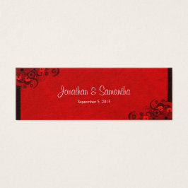 Floral Dark Red Floral Gothic Gastgeschenk Hochzei