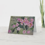 Floral Daughter-im-Schwiegertag/ Grußkarte Karte<br><div class="desc">Original Acryl Blumendesign von Dian... ... ... ...  Schöne rosa Blüten schmücken die Vorderseite dieses,  Karte,  einladend und schön zu sehen.  Das Innere hat eine herzliche Empfindung und ist eine perfekte Auswahl für jedermanns Schwiegertochter,  die sie schätzen und schätzen.</div>