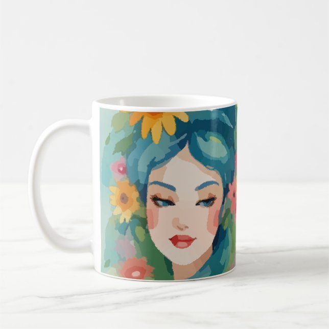 Floral Daydream Portrait Kaffeetasse (Links)