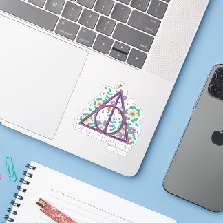 Floral Deathly Hallows Graphic Aufkleber