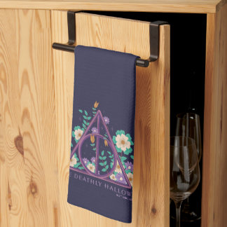 Floral Deathly Hallows Graphic Geschirrtuch