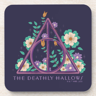 Floral Deathly Hallows Graphic Getränkeuntersetzer