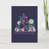 Floral Deathly Hallows Graphic
