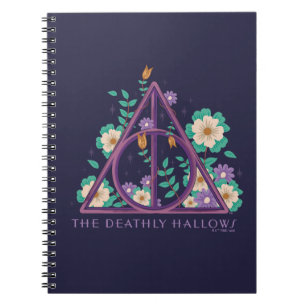 Floral Deathly Hallows Graphic Notizblock