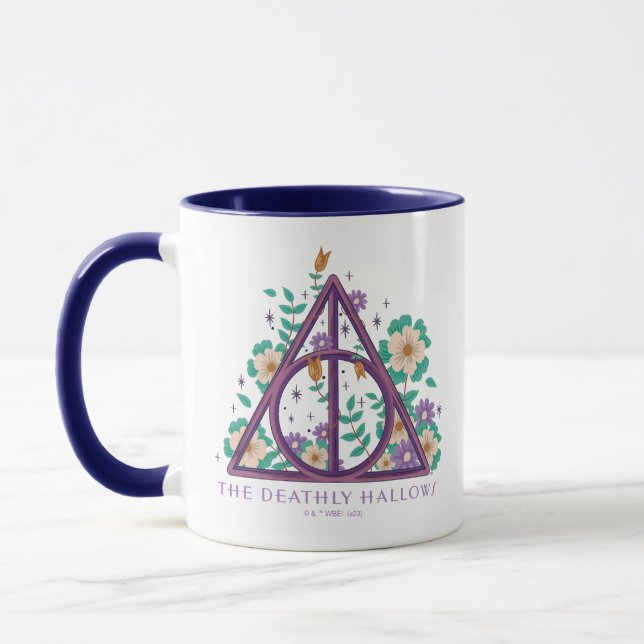 Floral Deathly Hallows Graphic Tasse (Links)