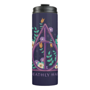 Floral Deathly Hallows Graphic Thermosbecher