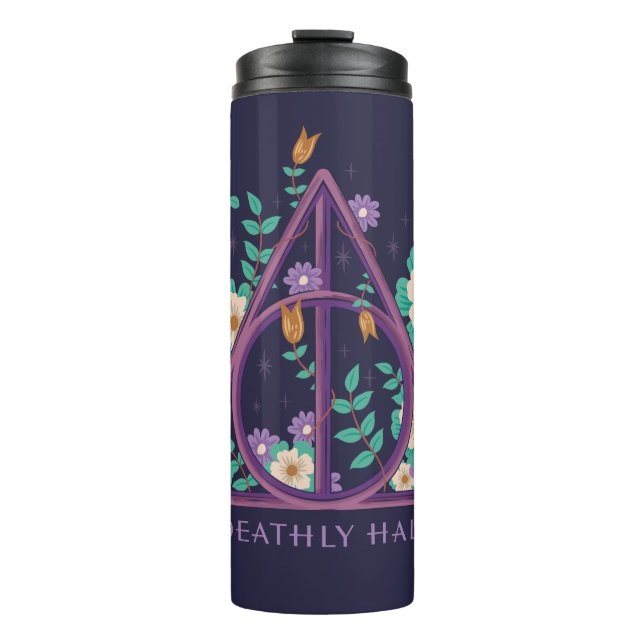 Floral Deathly Hallows Graphic Thermosbecher (Vorderseite)