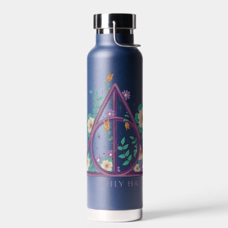 Floral Deathly Hallows Graphic Trinkflasche