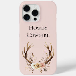 Floral Deer Antlers Cowgirl Case-Mate iPhone Hülle