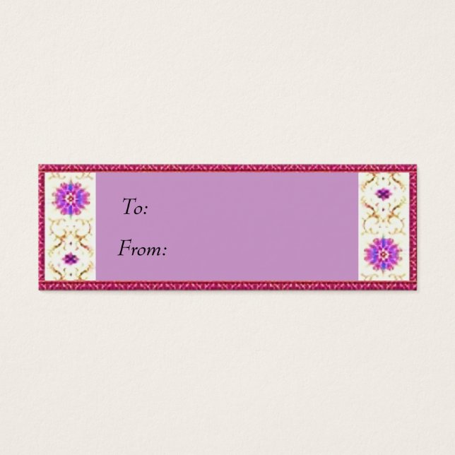 Floral Deko Gift Tag (Vorderseite)