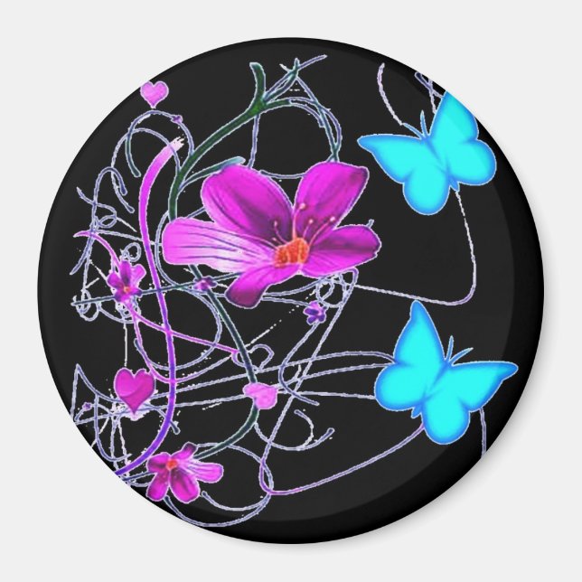 Floral Deko Magnet (Vorne)