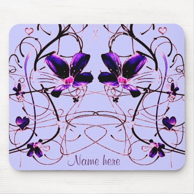 Floral Deko Mousepad (Vorne)