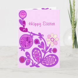Floral Deko Oaster Card Feiertagskarte