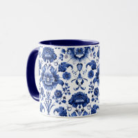 Floral Delft Blue