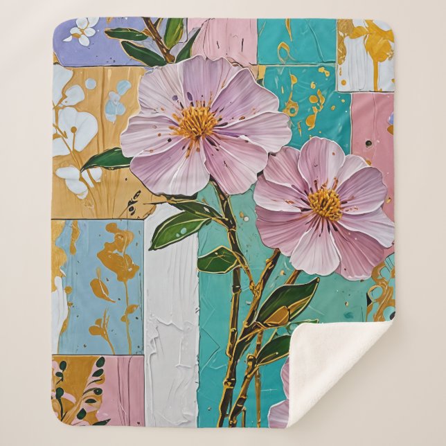 Floral Delight Notebook Sherpadecke (Vorderseite)