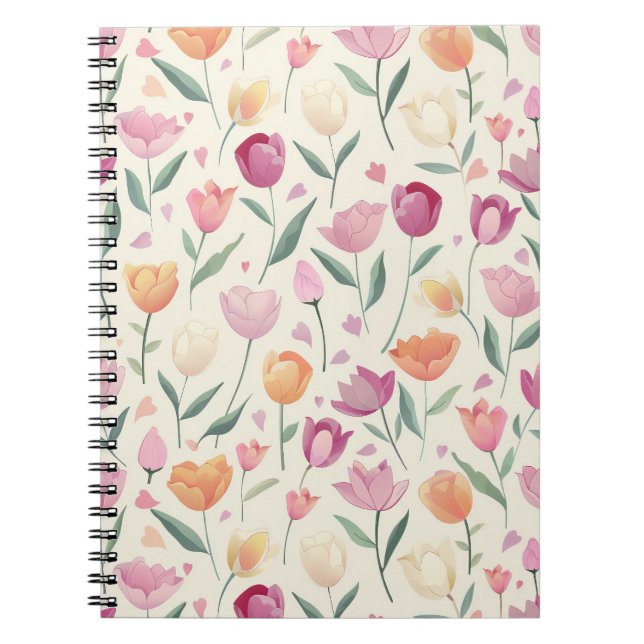 Floral Delight Pattern Notizblock (Vorderseite)