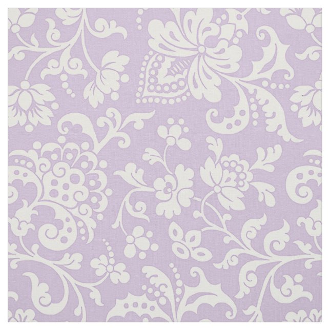 Floral der 1860er, Lavendel Stoff (Muster)