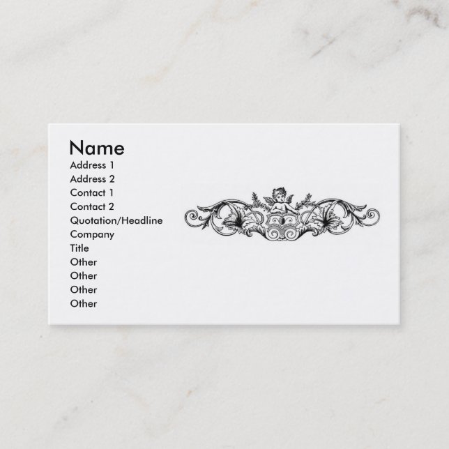 Floral Design Business Card Visitenkarte (Vorderseite)