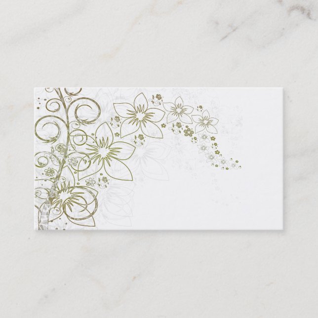 Floral Design Business Card Visitenkarte (Vorderseite)
